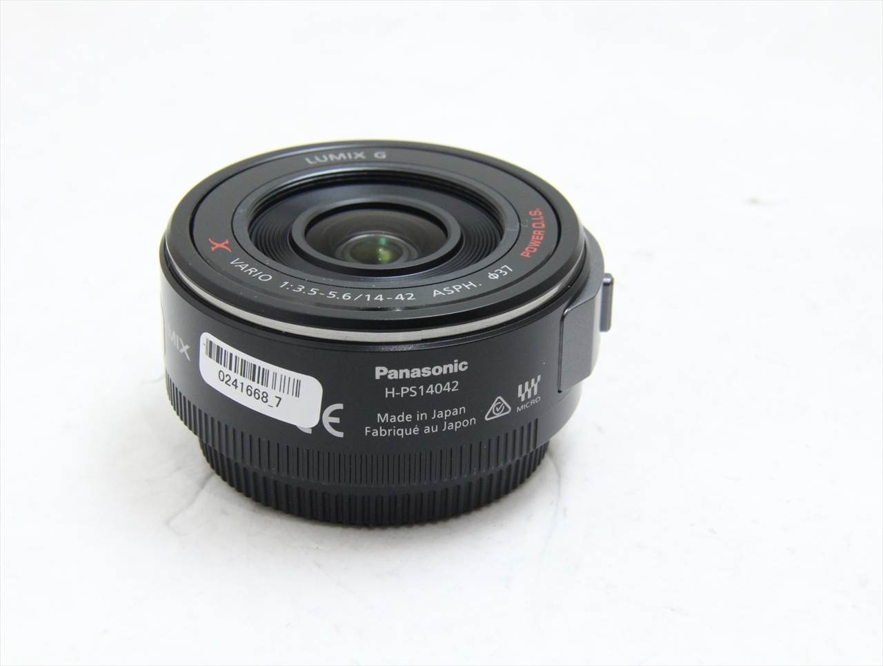 【中古】 パナソニック(panasonic) LUMIX G X VARIO PZ 14-42mm/F3.5-5.6 ASPH./ POWER O.I.S. H-PS14042-K [ブラック]