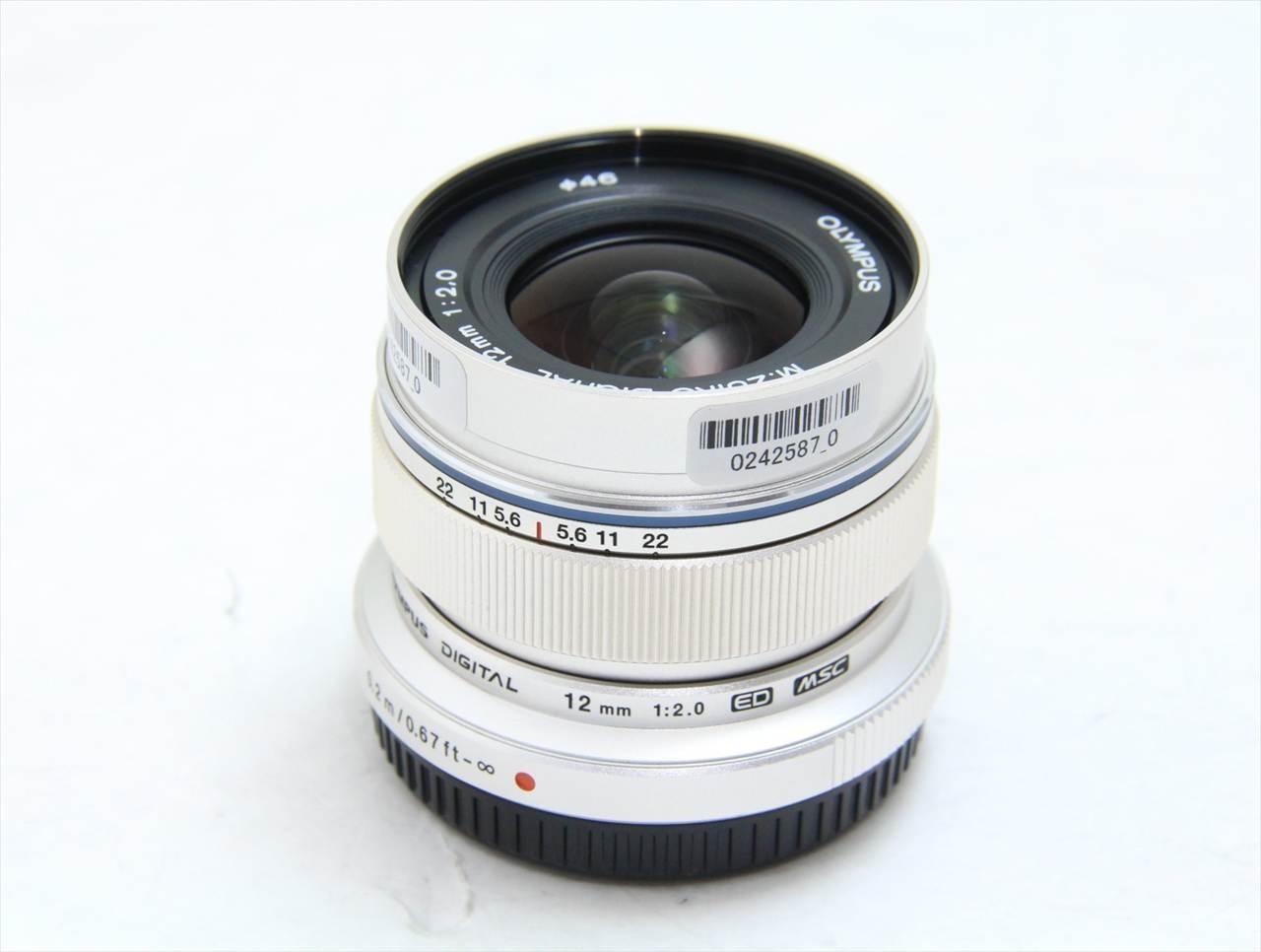 【中古】 オリンパス・OMシステム(olympus・OM SYSTEM) M.ZUIKO DIGITAL ED 12mm F2.0 [シルバー]
