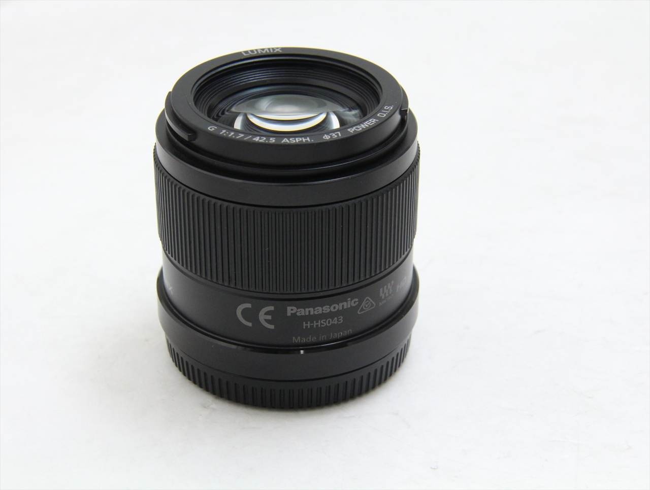 【中古】 パナソニック(panasonic) LUMIX G 42.5mm/F1.7 ASPH./POWER O.I.S. H-HS043-K [ブラック]