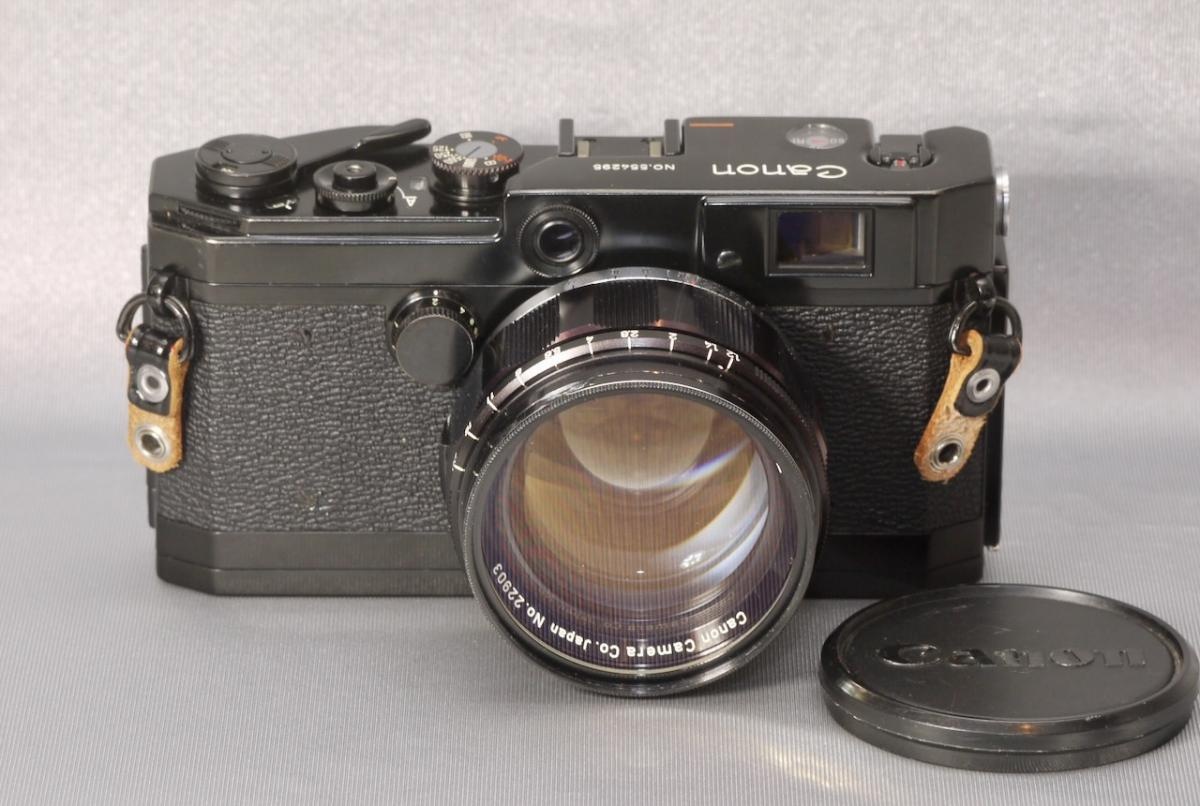 キャノン L1 ブラックペイント 50mm f 1.2 オールブラックレンズ付