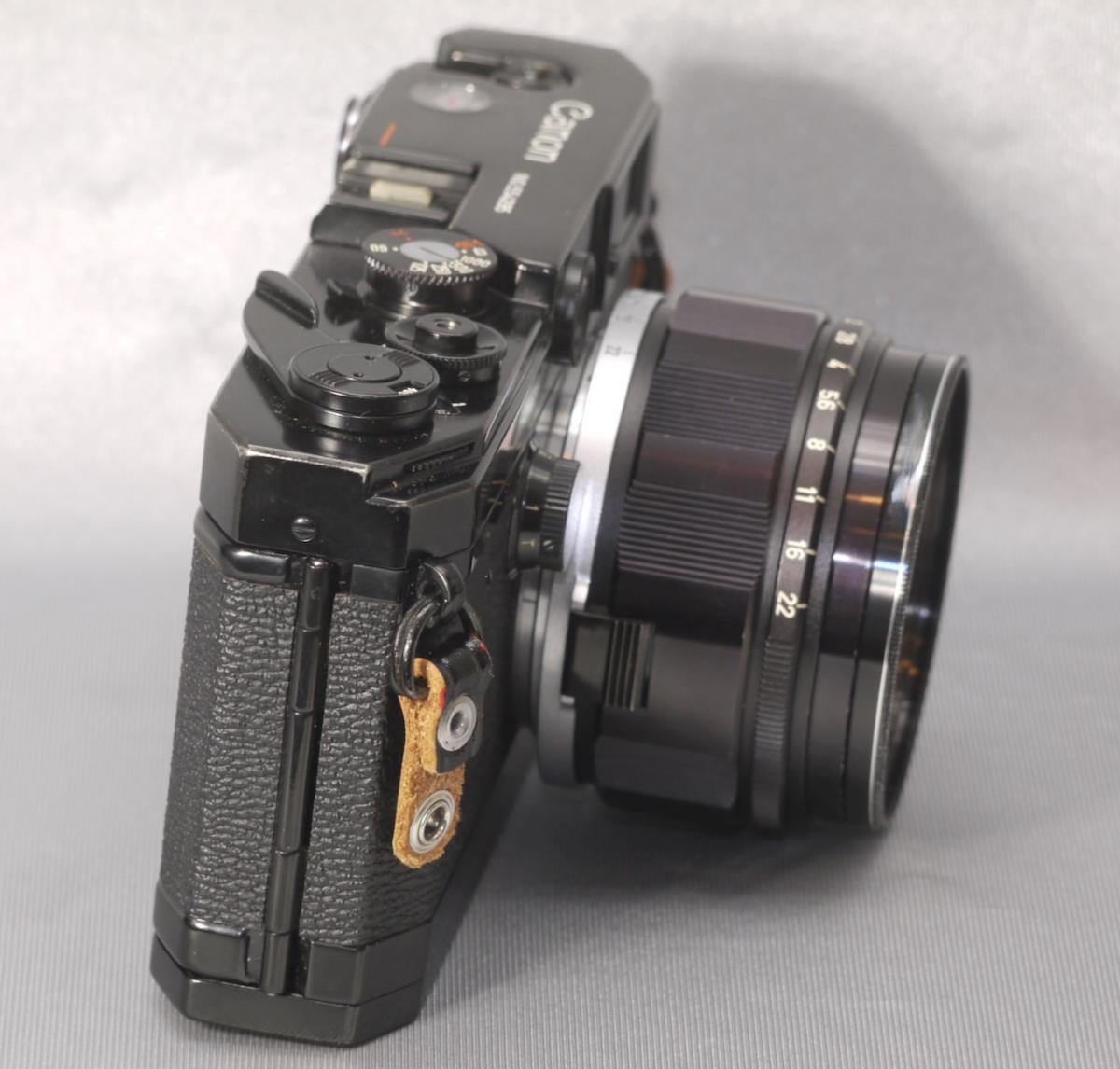 キャノン L1 ブラックペイント 50mm f 1.2 オールブラックレンズ付
