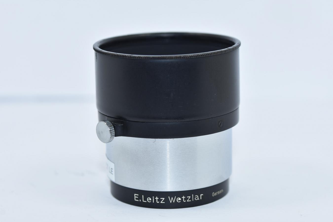 LEICA FIKUS ブラッククローム 【Elmar 5cm-13.5cm ズームフード E.Leitz Wetzlar 刻印】