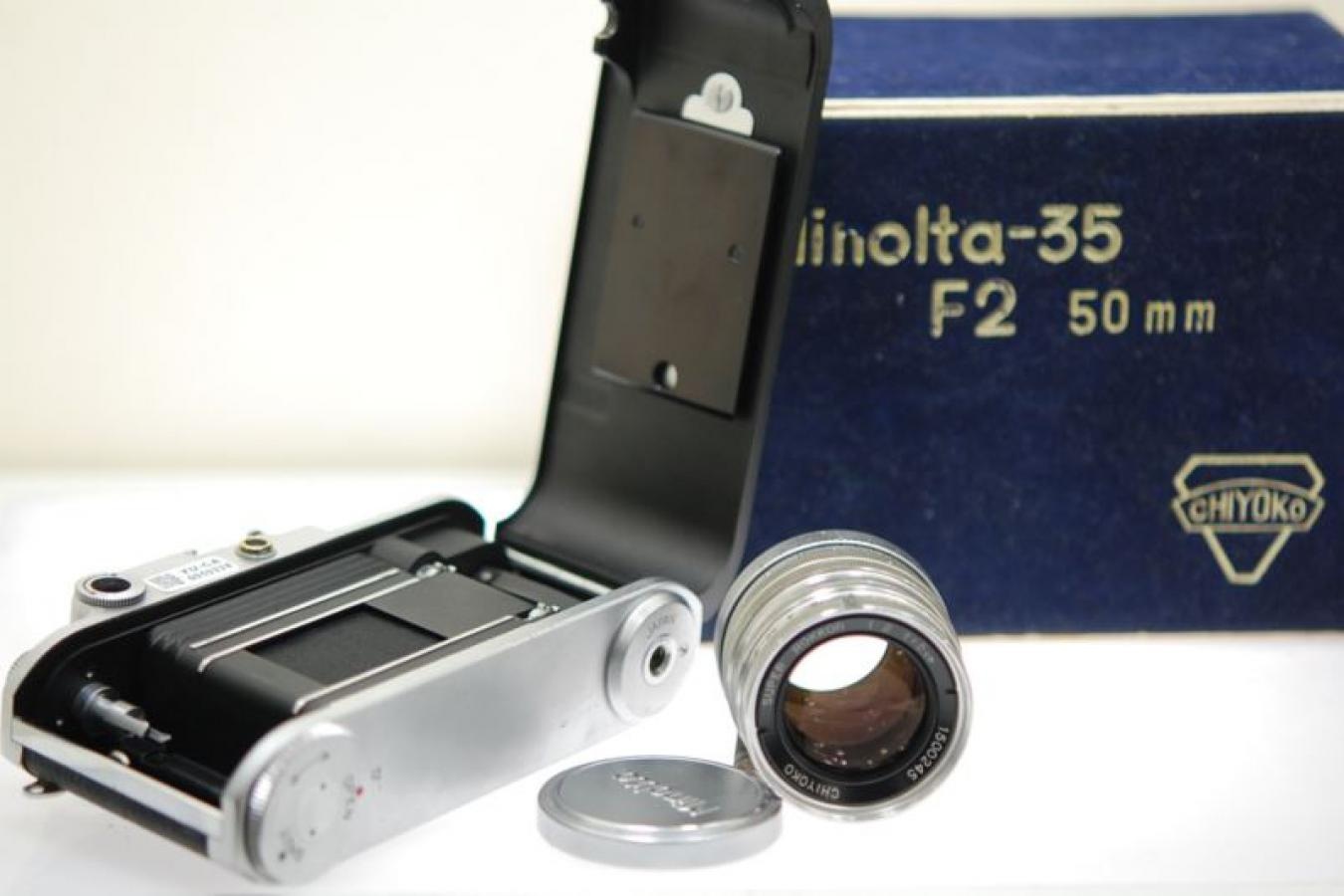 千代田光学製 ミノルタ35 II型 スーパーROKKOR 5cm F2付 OH済 【取説他書類、元箱付一式】  