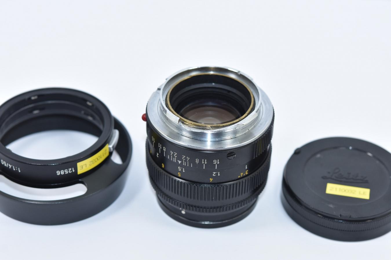 LEICA SUMMILUX-M 50mm F1.4 ブラック 純正フード12586付 【256万台 1973年製】