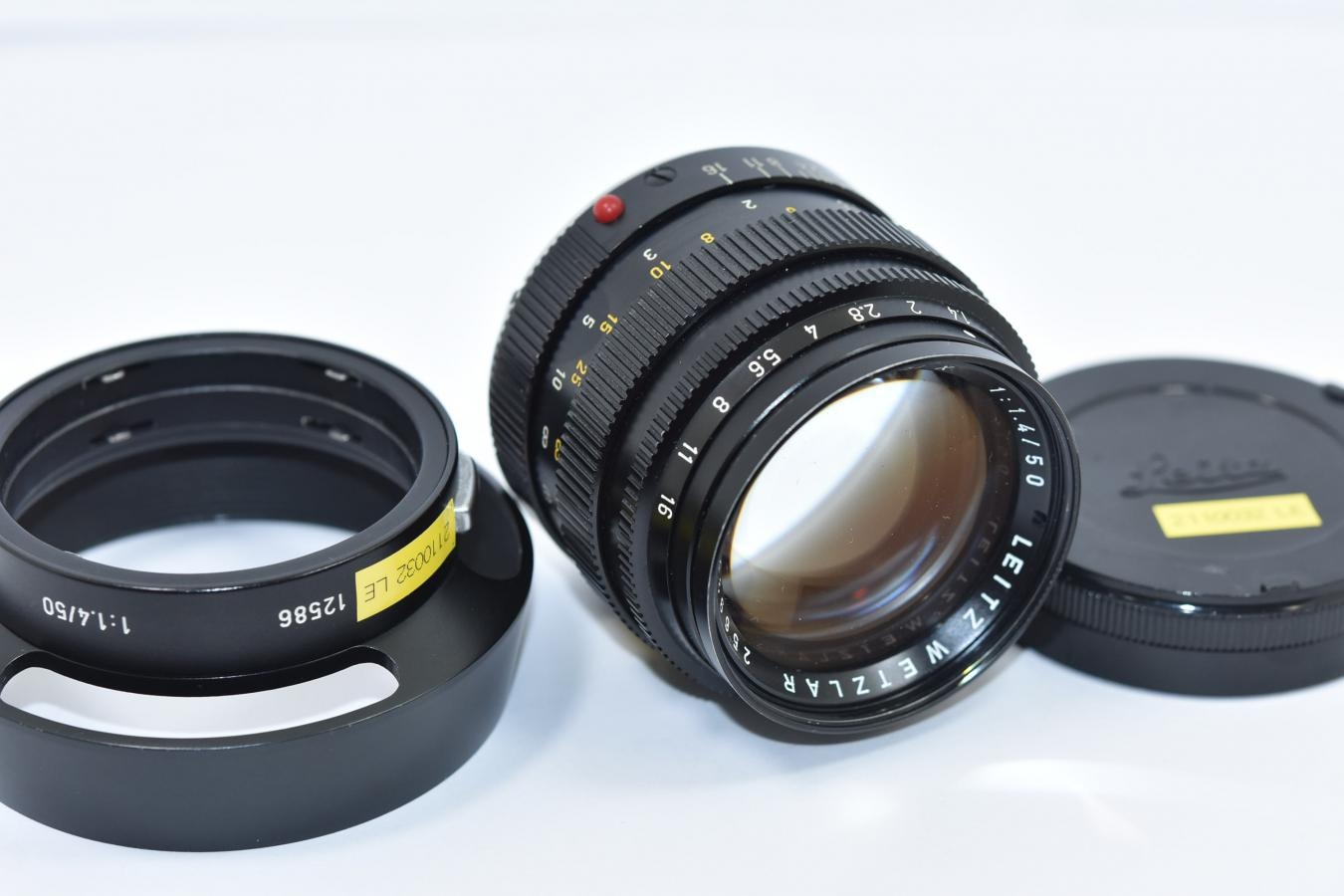 LEICA SUMMILUX-M 50mm F1.4 ブラック 純正フード12586付 【256万台 1973年製】