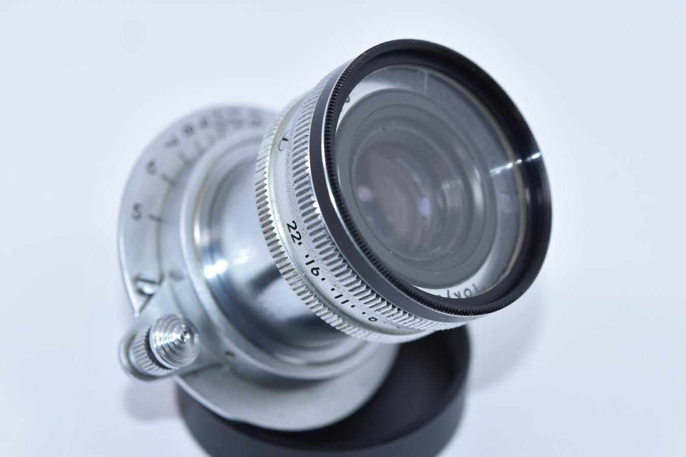 東京光学 Topcor 5cm F3.5 沈胴 後期型 ケンコー製34mmUVフィルター付 【ライカLマウントレンズ】