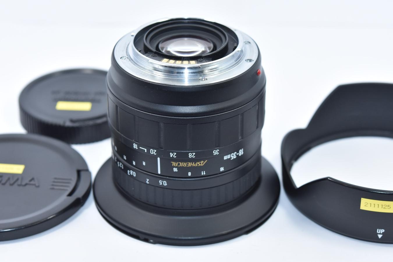 SIGMA 18-35mm F3.5-4.5 ASPHERICAL 純正フード付【SONY Aマウントレンズ】