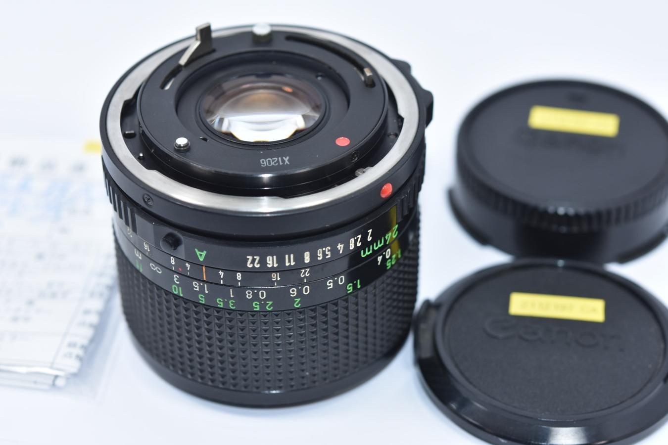 【希 少】Canon NEW FD 24mm F2 【整備済】