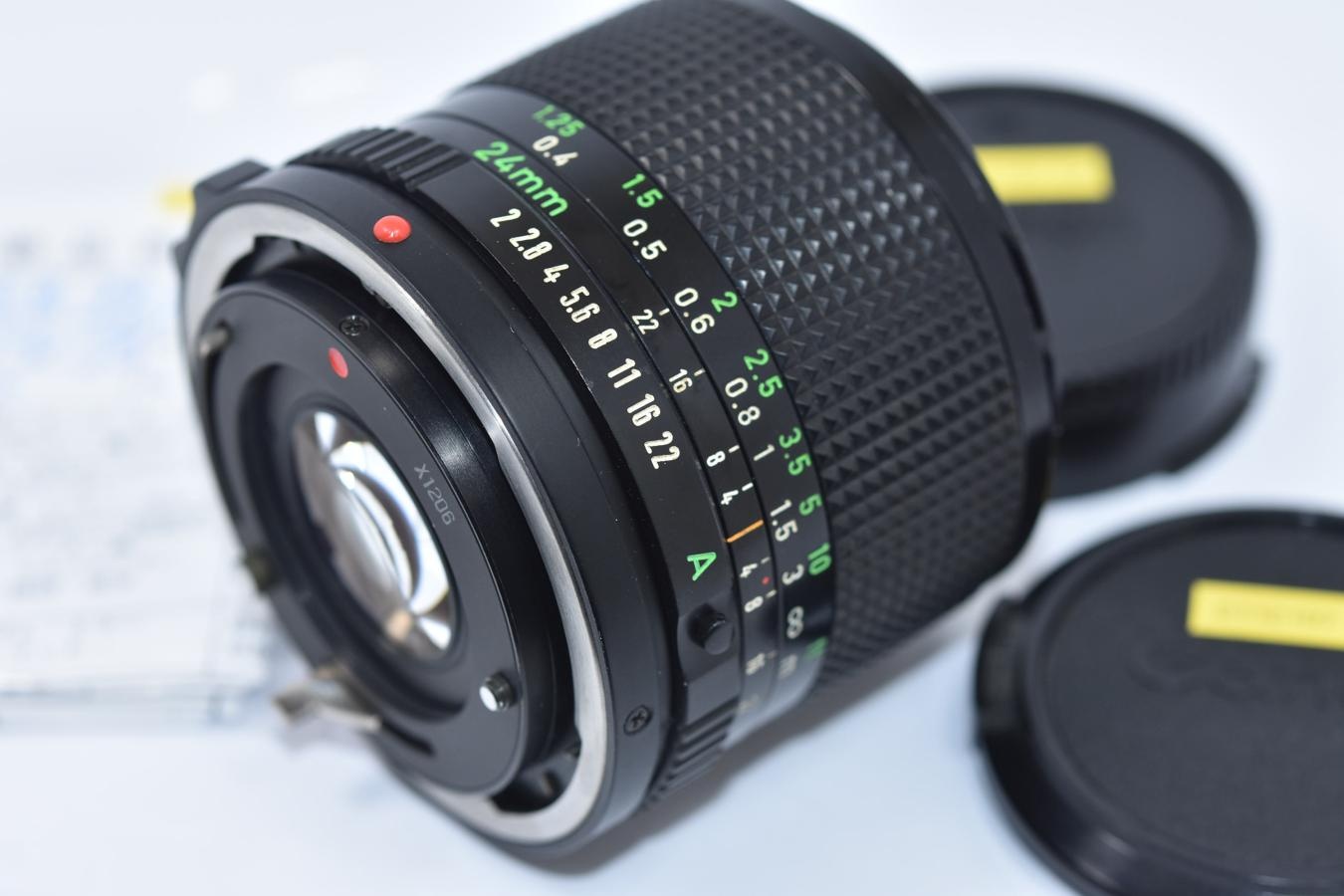 【希 少】Canon NEW FD 24mm F2 【整備済】