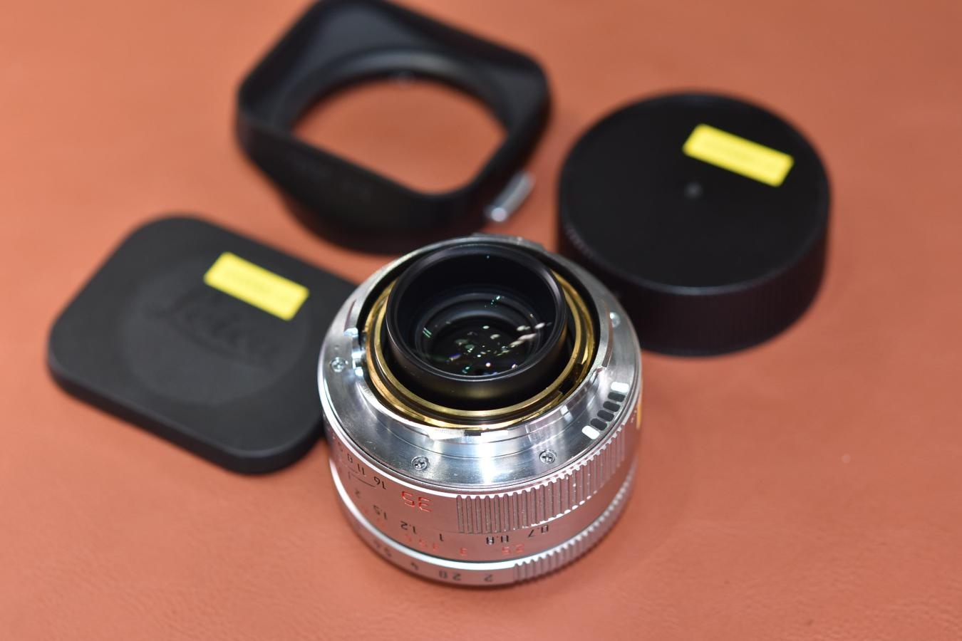 LEICA SUMMICRON-M 35mm F2 ASPH. 6bit シルバー【純正フード12526付】