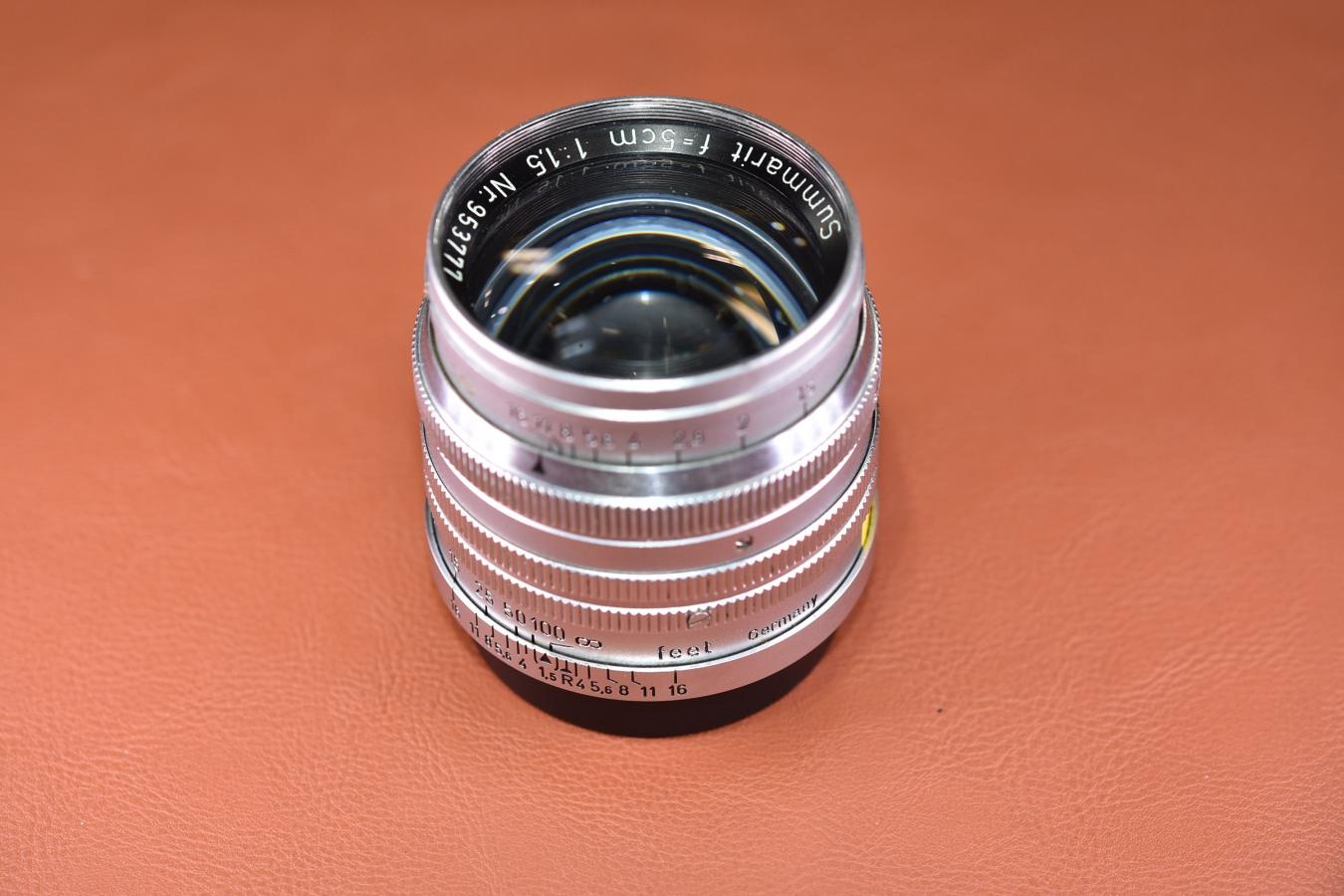 【希 少】LEICA Summarit 5cm F1.5 feet表記 【95万台1952年製 ライカLマウントレンズ】