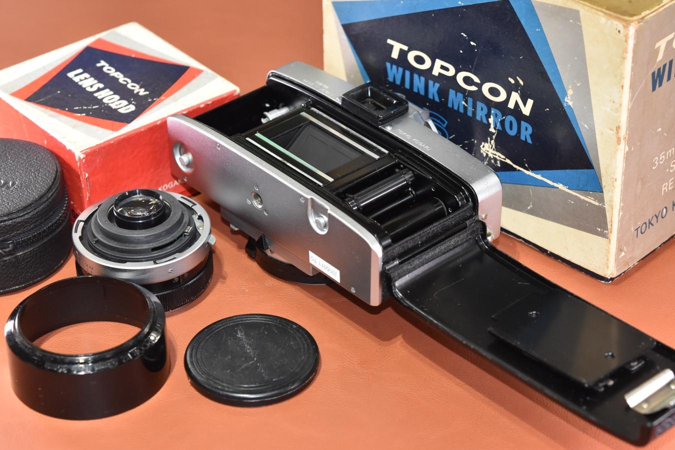 【希 少】TOPCON WINK MIRROR S UV TOPCOR 53/2 付 【取説、純正ケース、フード、元箱付】