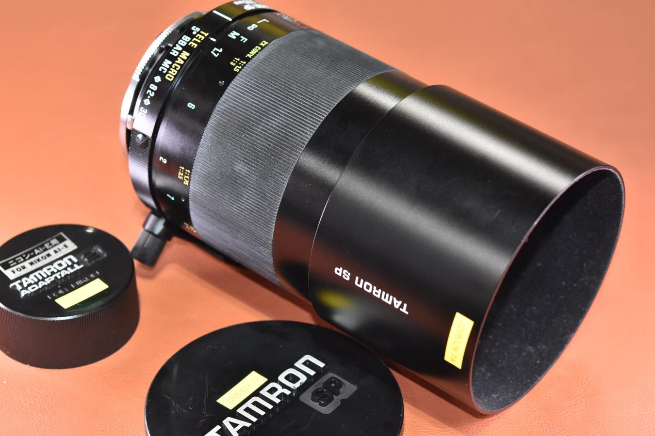 TAMRON SP 500mm F8 Model:55B【純正フード、30.5mmノーマルフィルター、三脚座、ADAPTALL2 Nikon Aiマウント付】
