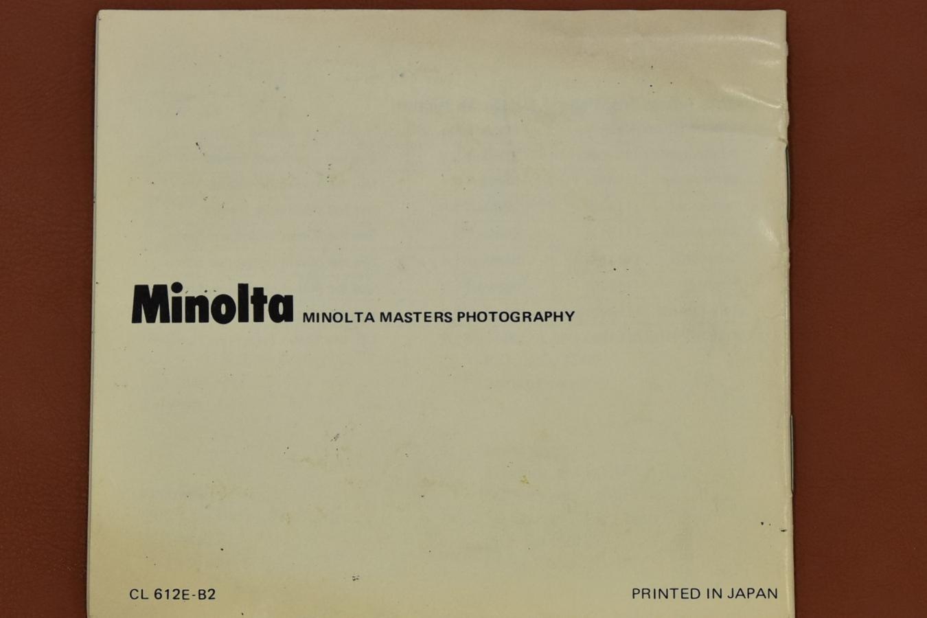【絶版取説】LEITZ MINOLTA CL 英文取説