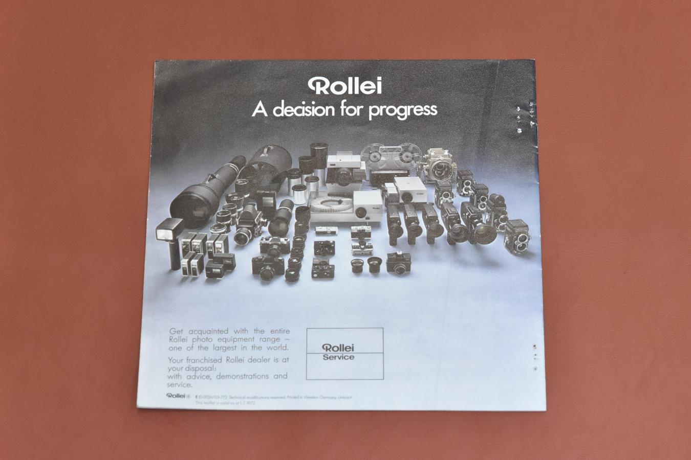 【絶版カタログ】Rollei 35/B35 Rolleiflex SL26 カタログ