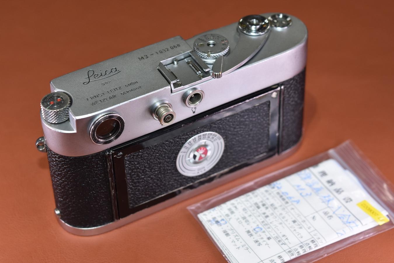 LEICA M3  1ストローク 整備済 【103万台1961年製】