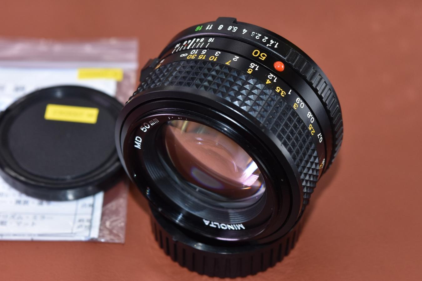 MINOLTA NEW MD 50mm F1.4 整備済【カメラ女子に絶大な人気のオールドレンズ】