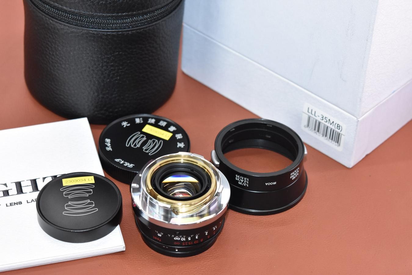 LIGHT LENS LAB LIGHT LENS LAB M 35mm F2 (周8枚) ブラックペイント LLL35M(B) IROOA