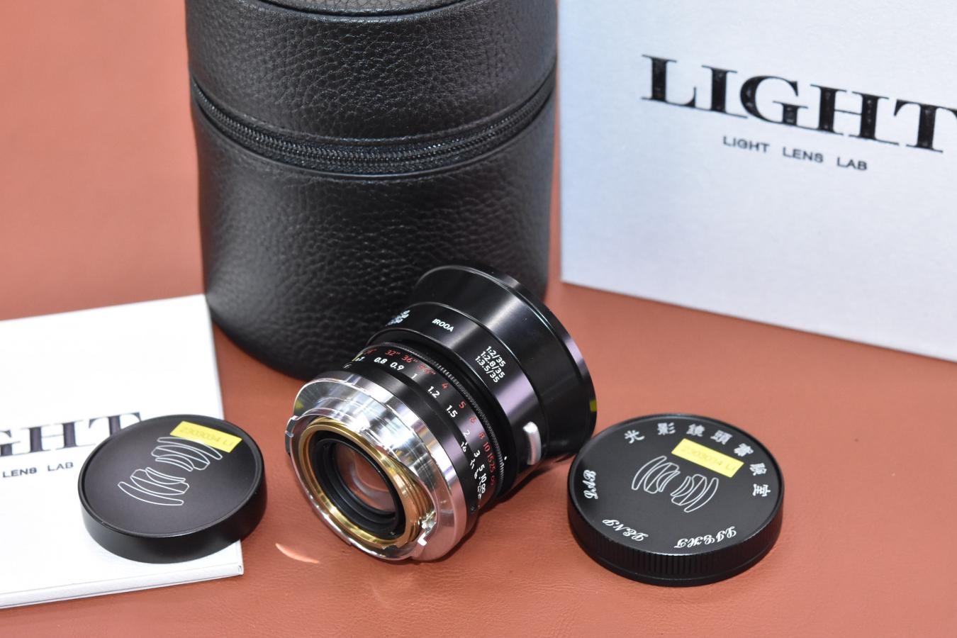 LIGHT LENS LAB LIGHT LENS LAB M 35mm F2 (周8枚) ブラックペイント LLL35M(B) IROOA