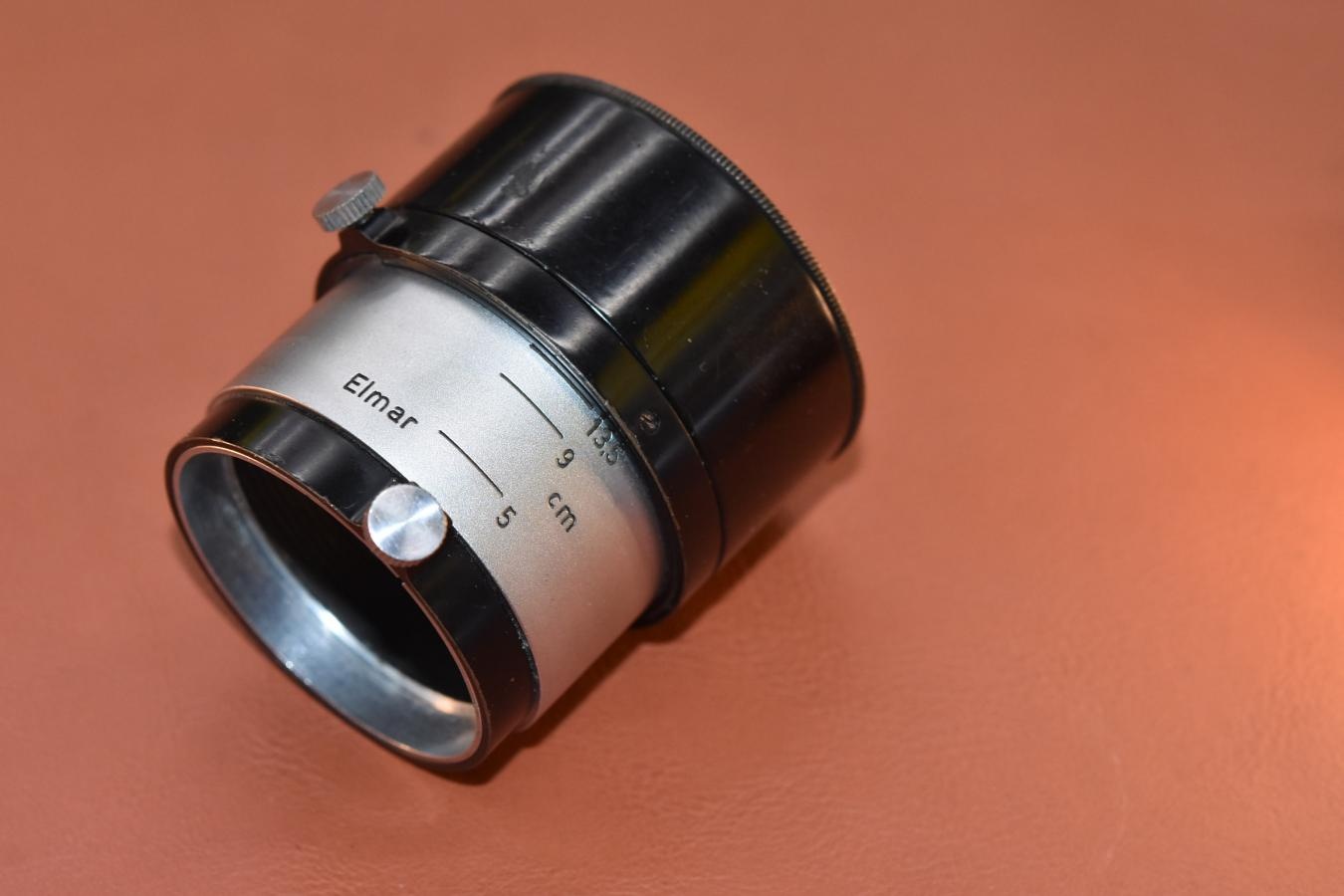 LEICA FIKUS ブラッククローム 【Elmar 5cm-13.5cm ズームフード Ernst Leitz GmbH Wetzlar 刻印】