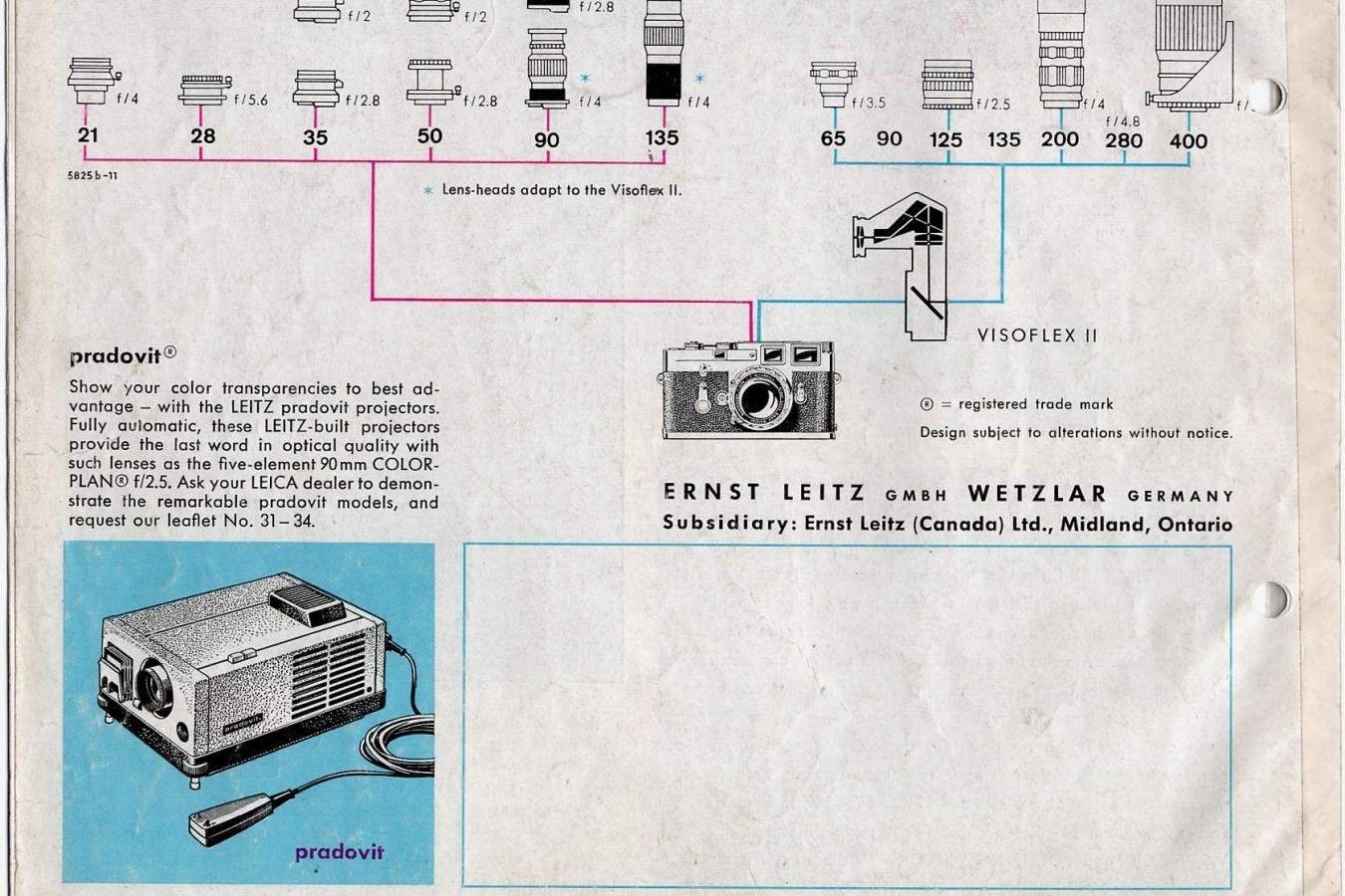 【絶版カタログ】LEICA M3 英文カタログ