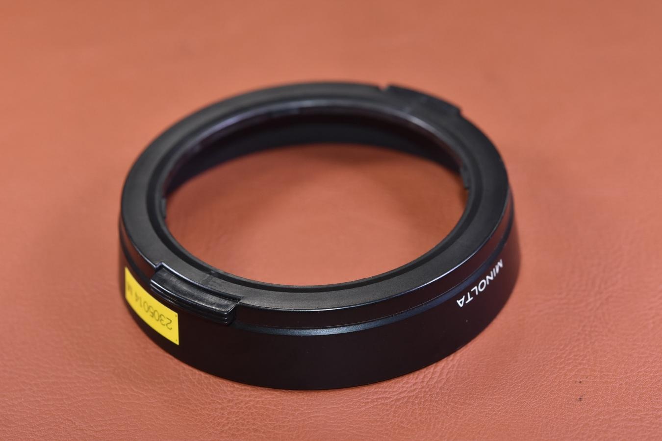 【絶版アクセサリー】MINOLTA MD 28/2、28/2.8、28/3.5用フード 【MINOLTA NEW MD 時代の物】