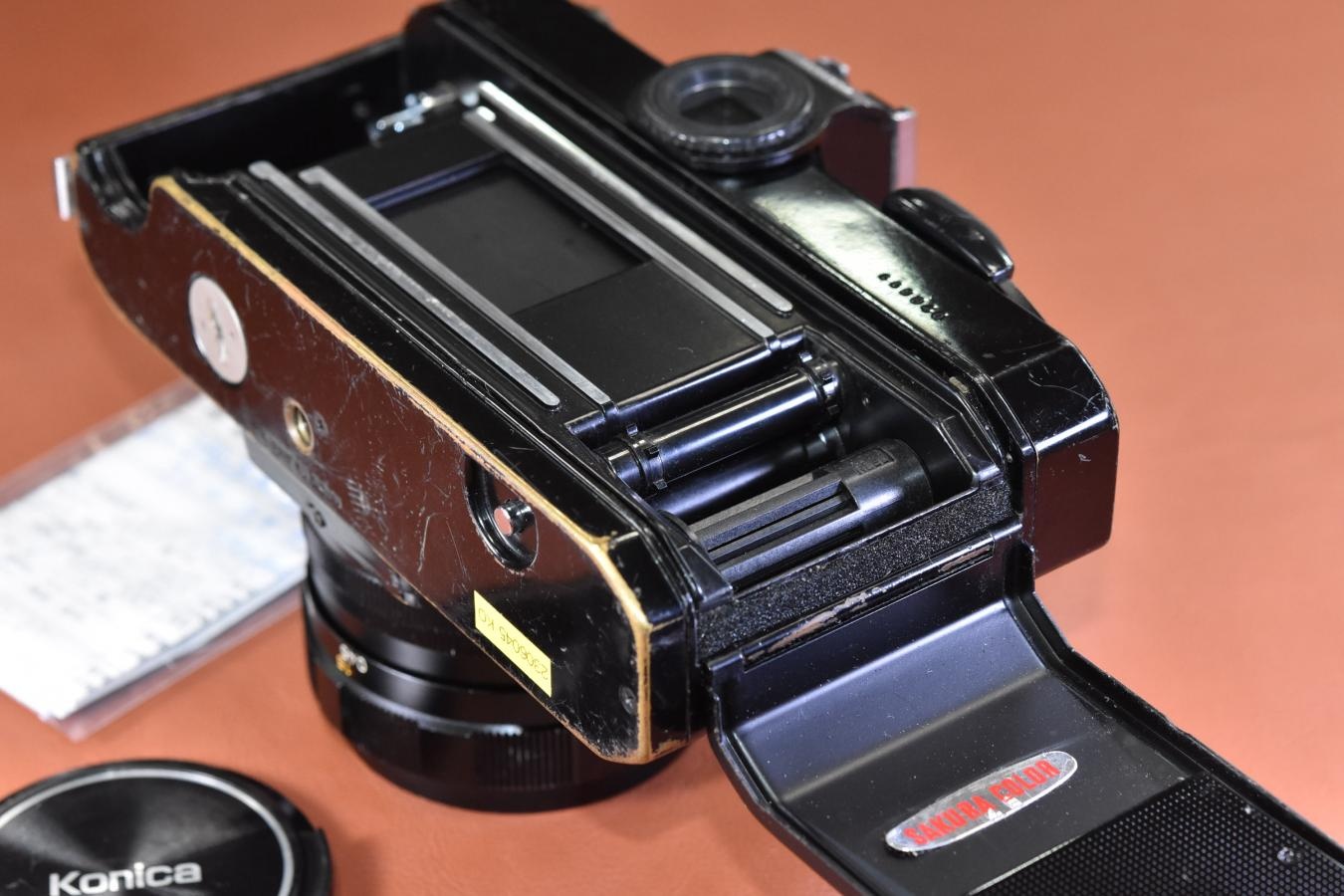 KONICA AUTOREFLEX T3 ブラック HEXANON AR 52/1.8付 【ボディモルト交換済 レンズ整備済 純正アクセサリーシュー付】