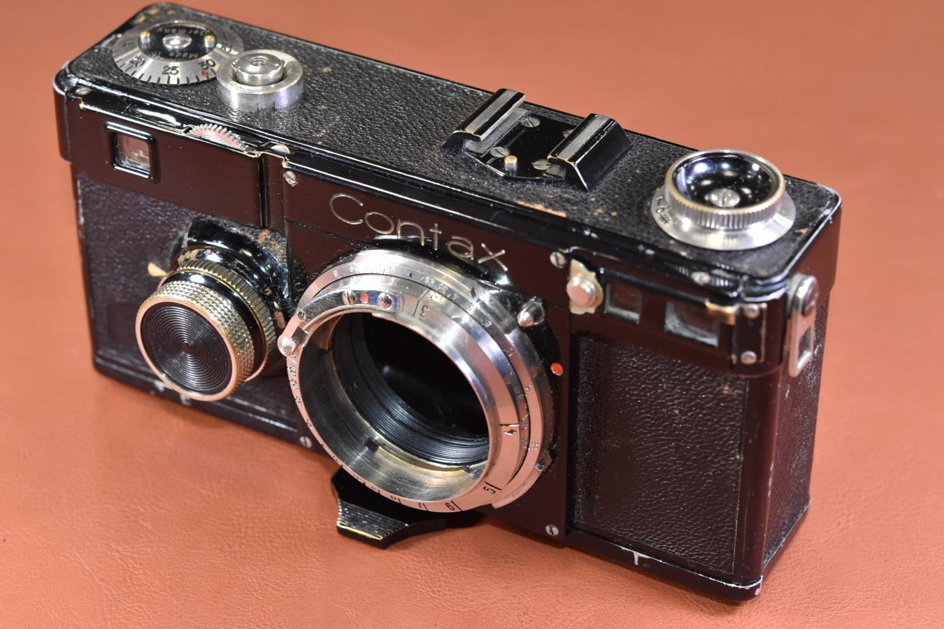 【希 少】ZEISS IKON Contax I型 【通称:ブラックコンタックス 希少なスローシャッターなし最初期モデル】