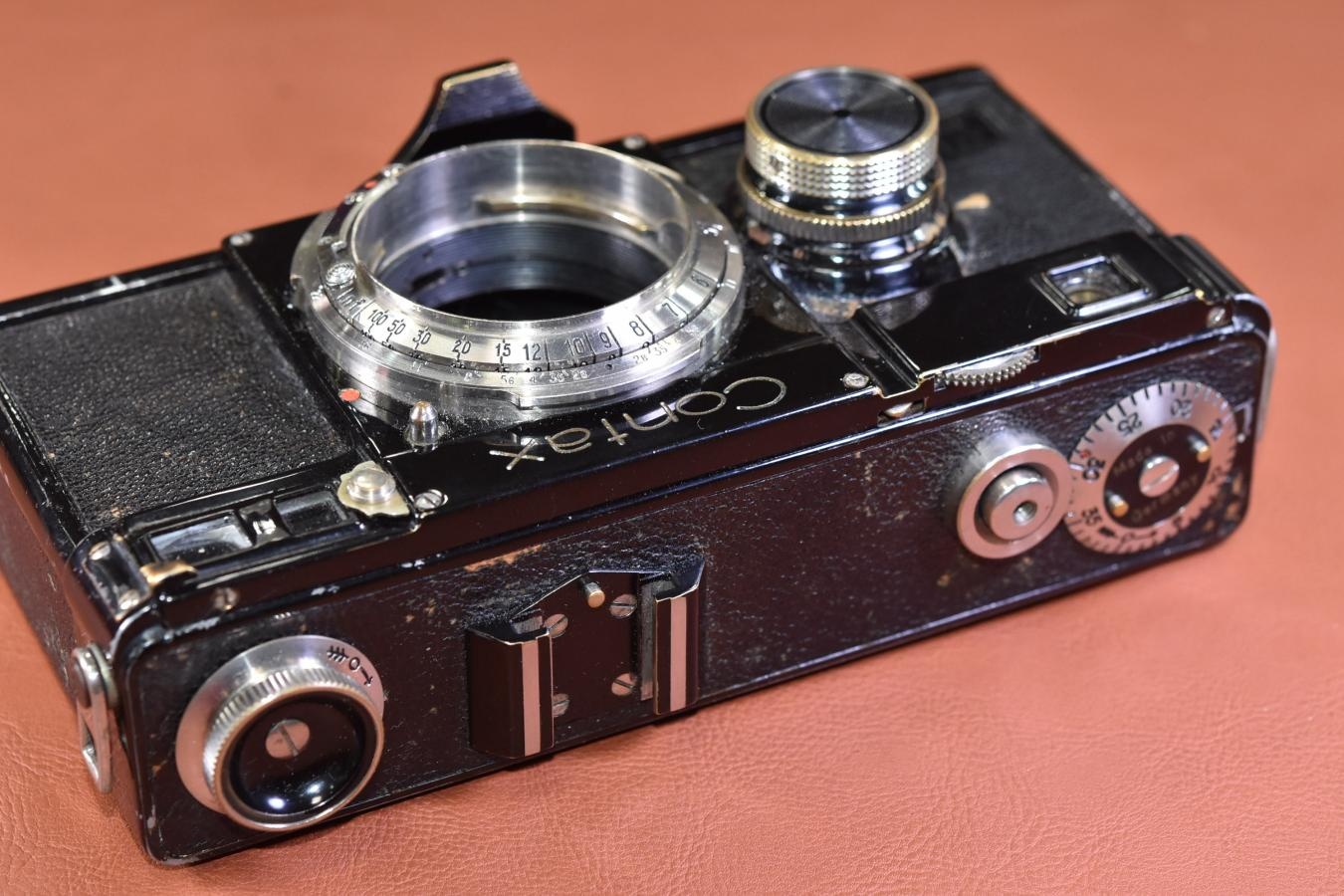【希 少】ZEISS IKON Contax I型 【通称:ブラックコンタックス 希少なスローシャッターなし最初期モデル】