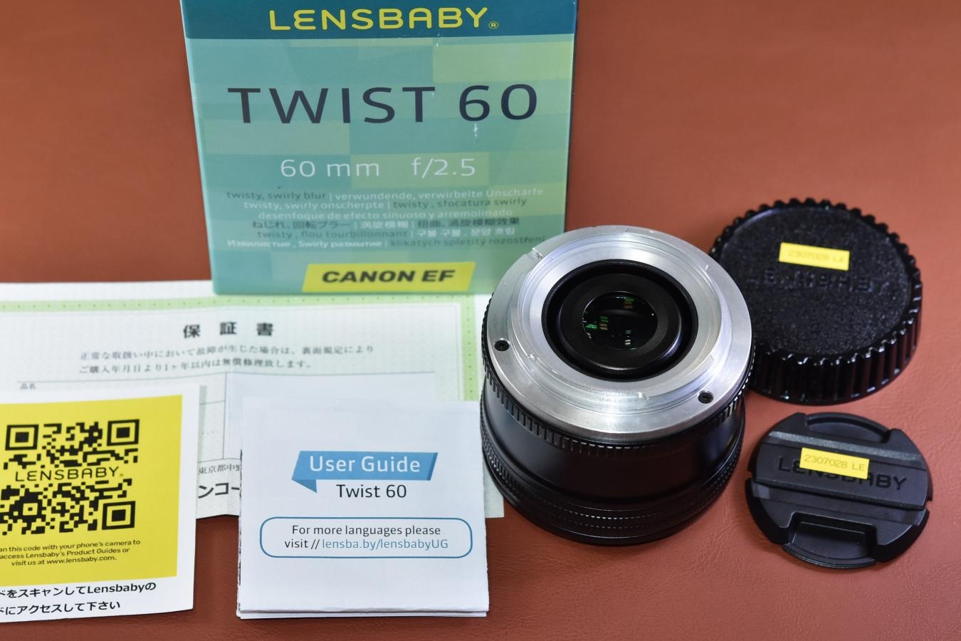 LENSBABY TWIST 60  60mm F2.5 元箱付一式 【Canon EFマウントレンズ】