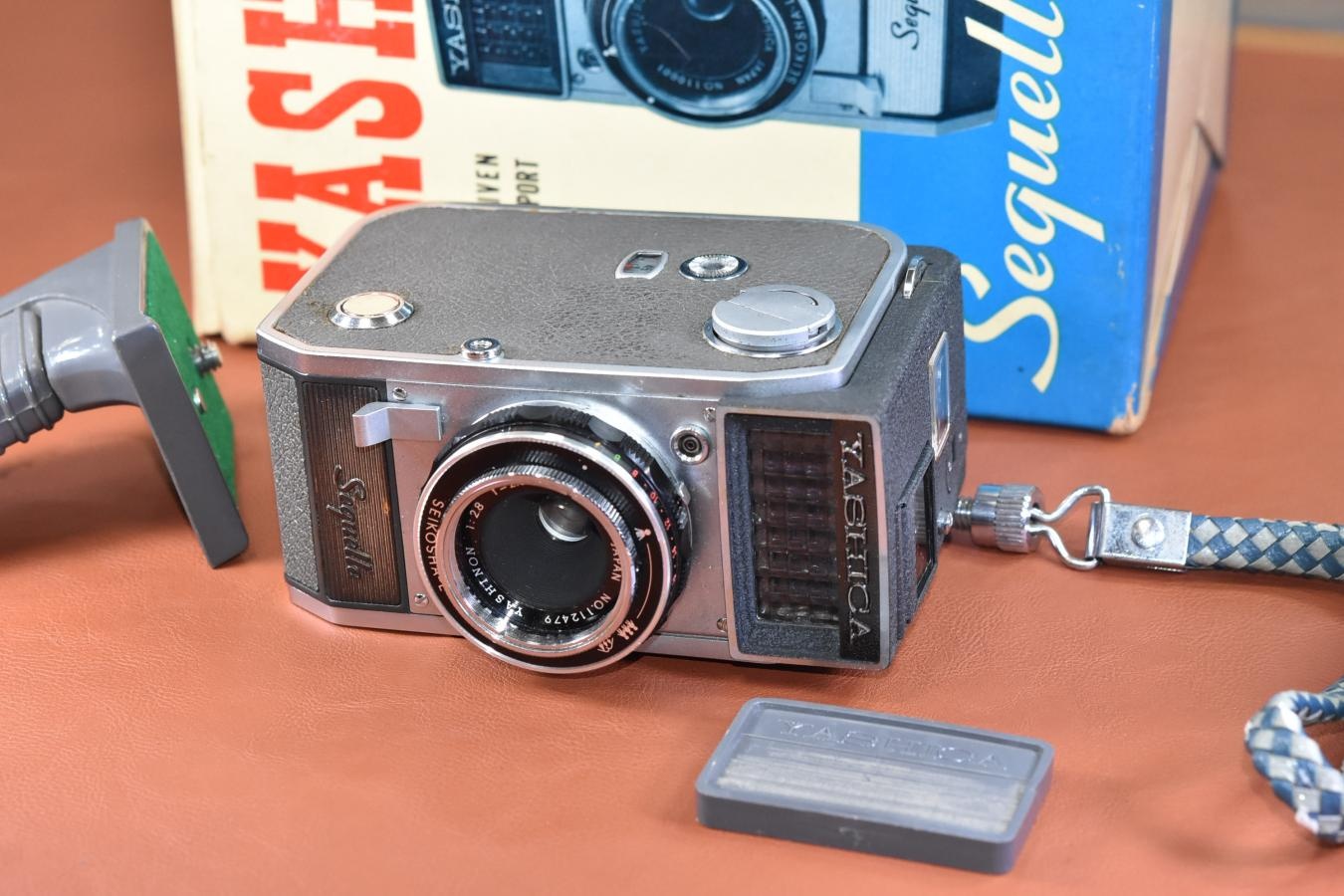 【希 少】YASHICA Sequelle 整備済 元箱付一式【YASHICA YASHINON 2.8cm F2.8 レンズ搭載】