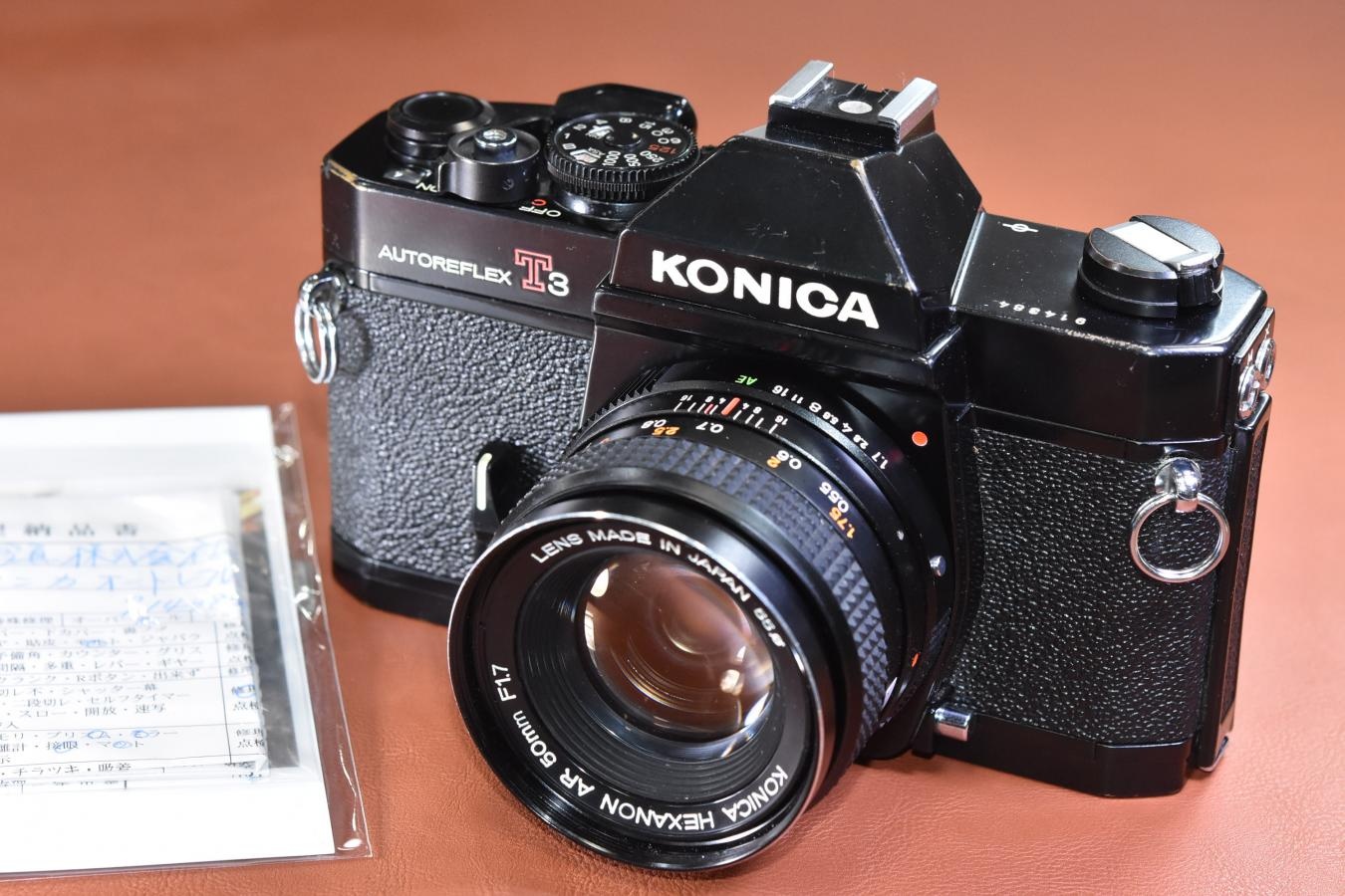 KONICA AUTOREFLEX T3 ブラック HEXANON AR 50/1.7付 【整備済】
