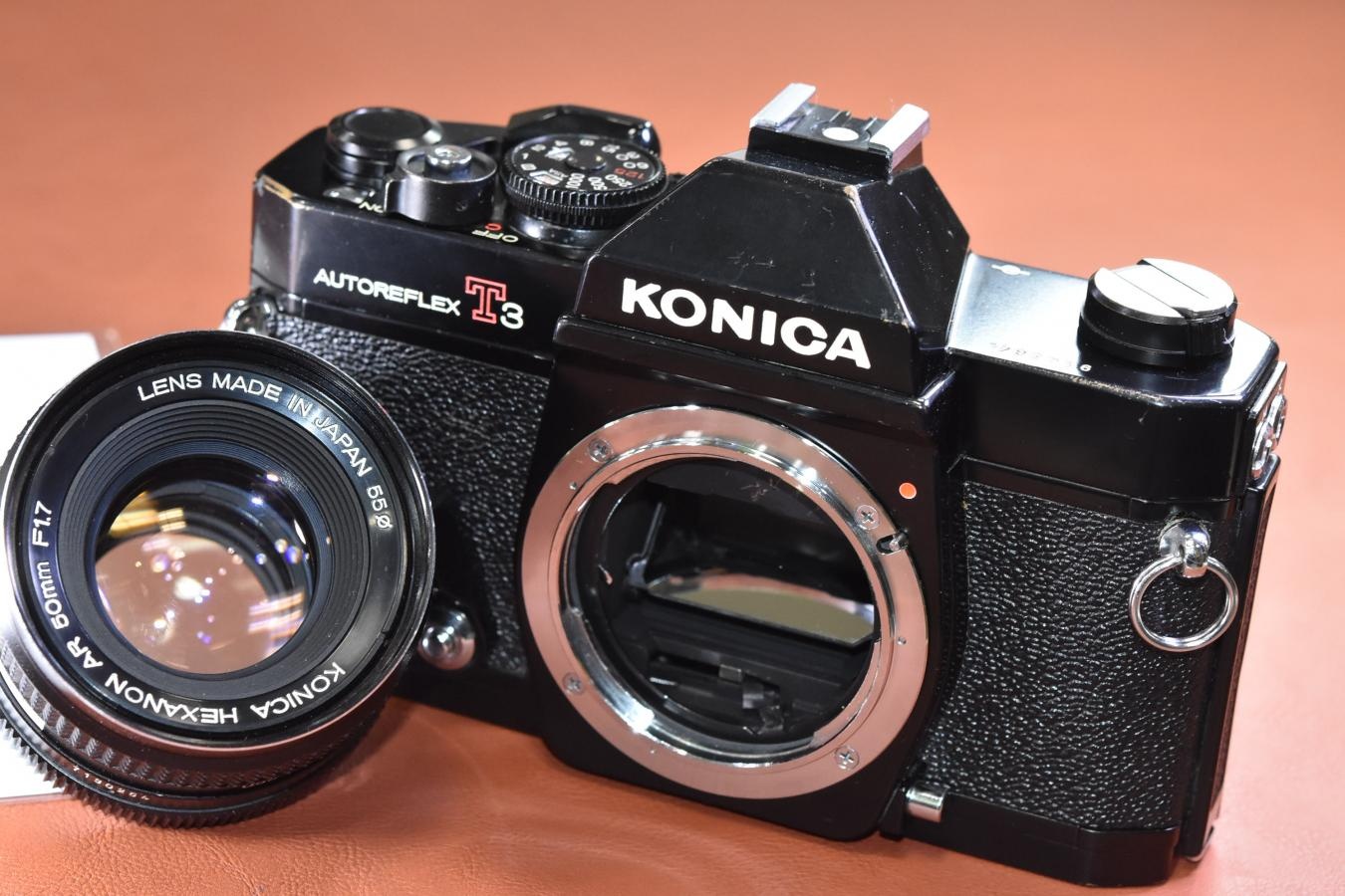 KONICA AUTOREFLEX T3 ブラック HEXANON AR 50/1.7付 【整備済】