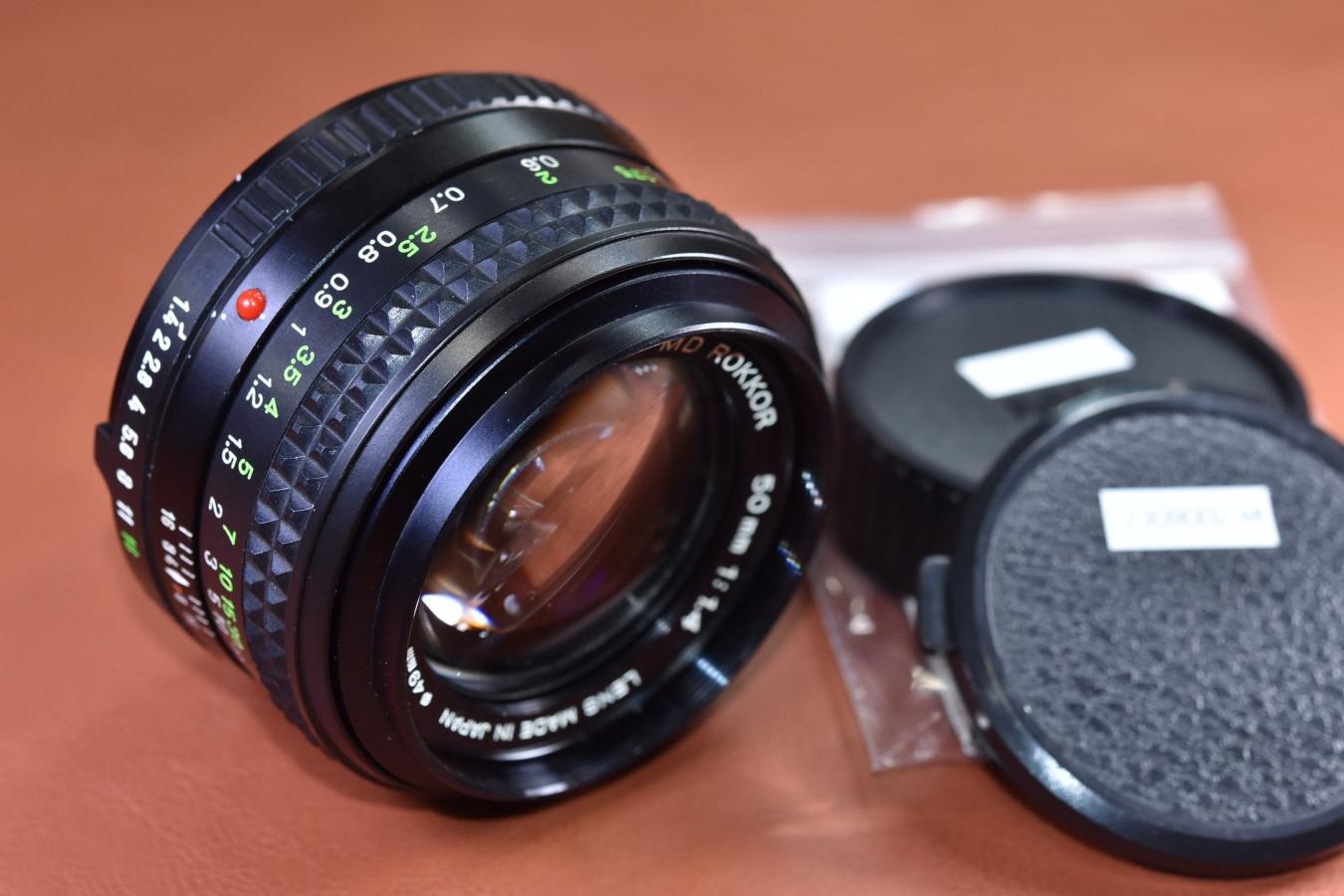 MINOLTA MD ROKKOR 50mm F1.4 整備済【カメラ女子に絶大な人気のオールドレンズ】