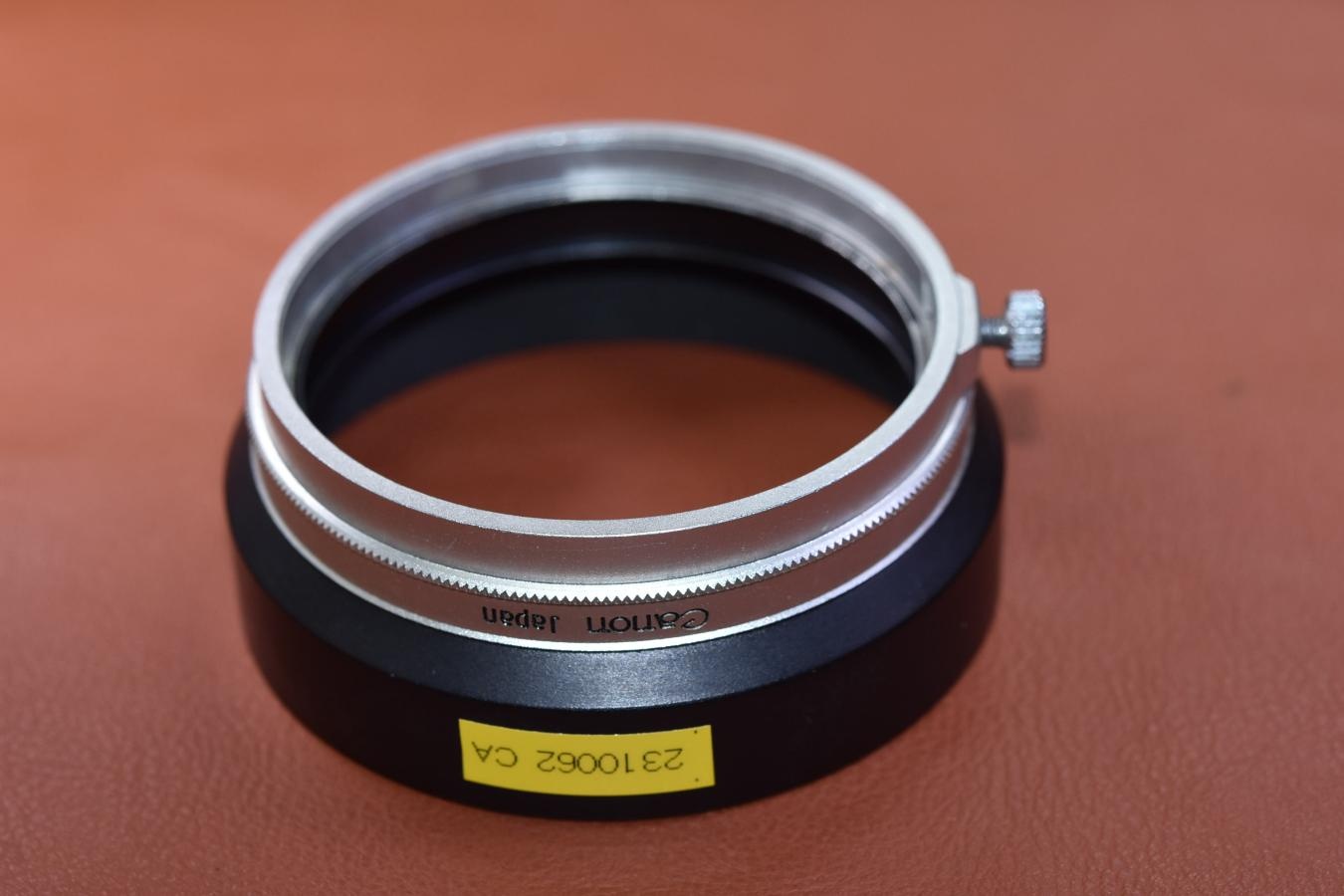 【絶版アクセサリー】Canon 内径50mm被せ式 METAL HOOD 【Canon 50/1.4(L)等用】