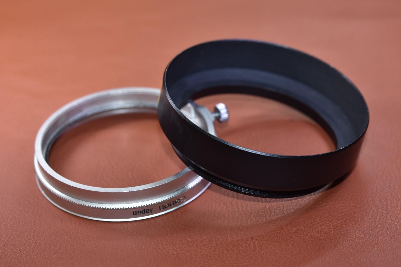 【絶版アクセサリー】Canon 内径50mm被せ式 METAL HOOD 【Canon 50/1.4(L)等用】