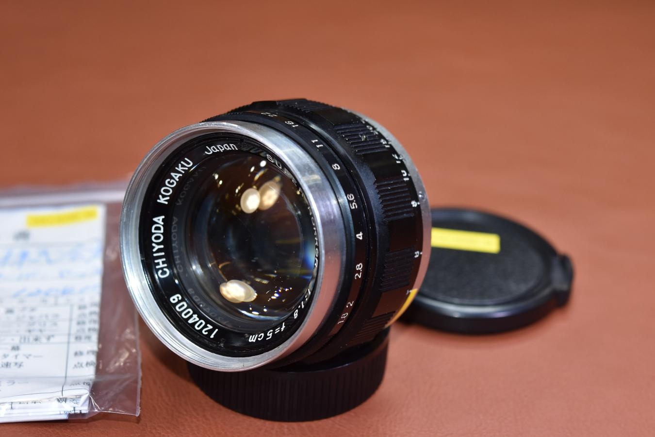 千代田光学 SUPER ROKKOR 5cm F1.8 整備済【LEICA Lマウントレンズ】