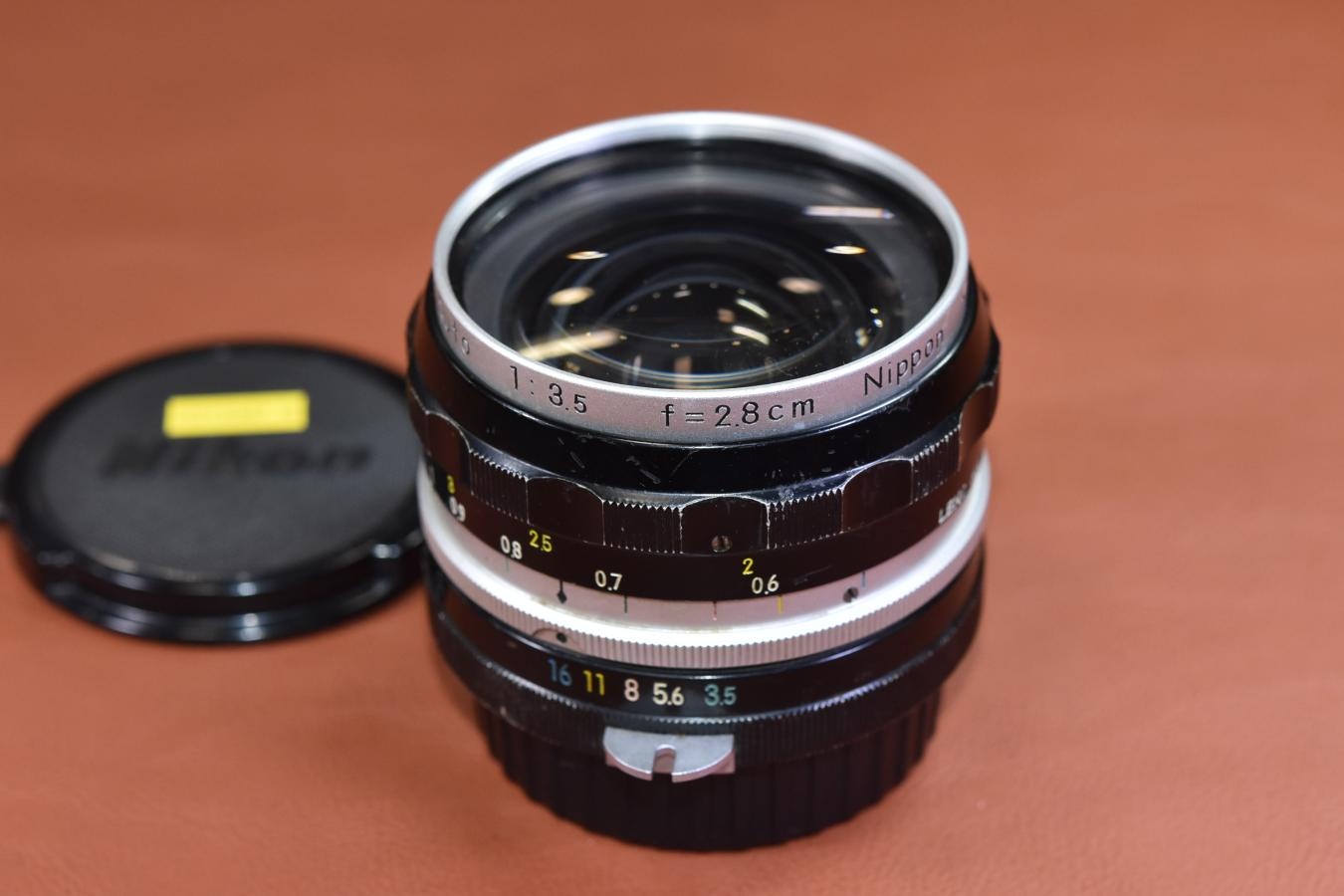 【希 少】日本光学 Nippon Kogaku NIKKOR-H Auto 2.8cm F3.5 初期型