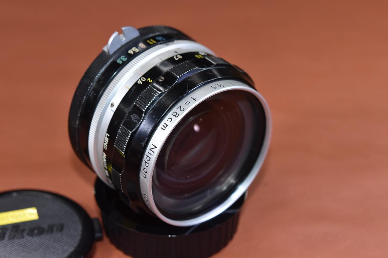 【希 少】日本光学 Nippon Kogaku NIKKOR-H Auto 2.8cm F3.5 初期型