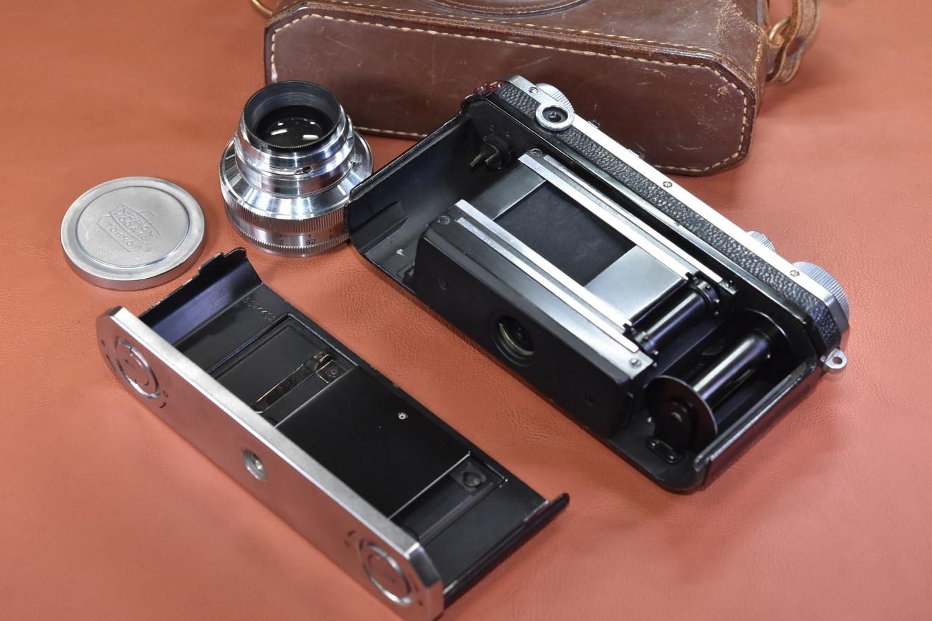 【希 少】Nikon S型赤目ソケット NIKKOR-H・C 5cm F2(捨て番5008)付 MIOJ 純正ケース付【元カメラのきむらカリスマ修理職人 田口由明氏コレクション】