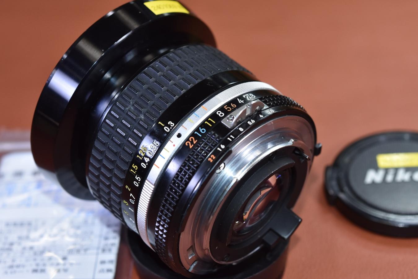 Ai-S NIKKOR 24mm F2.8  整備済 【純正フードHN-1付】