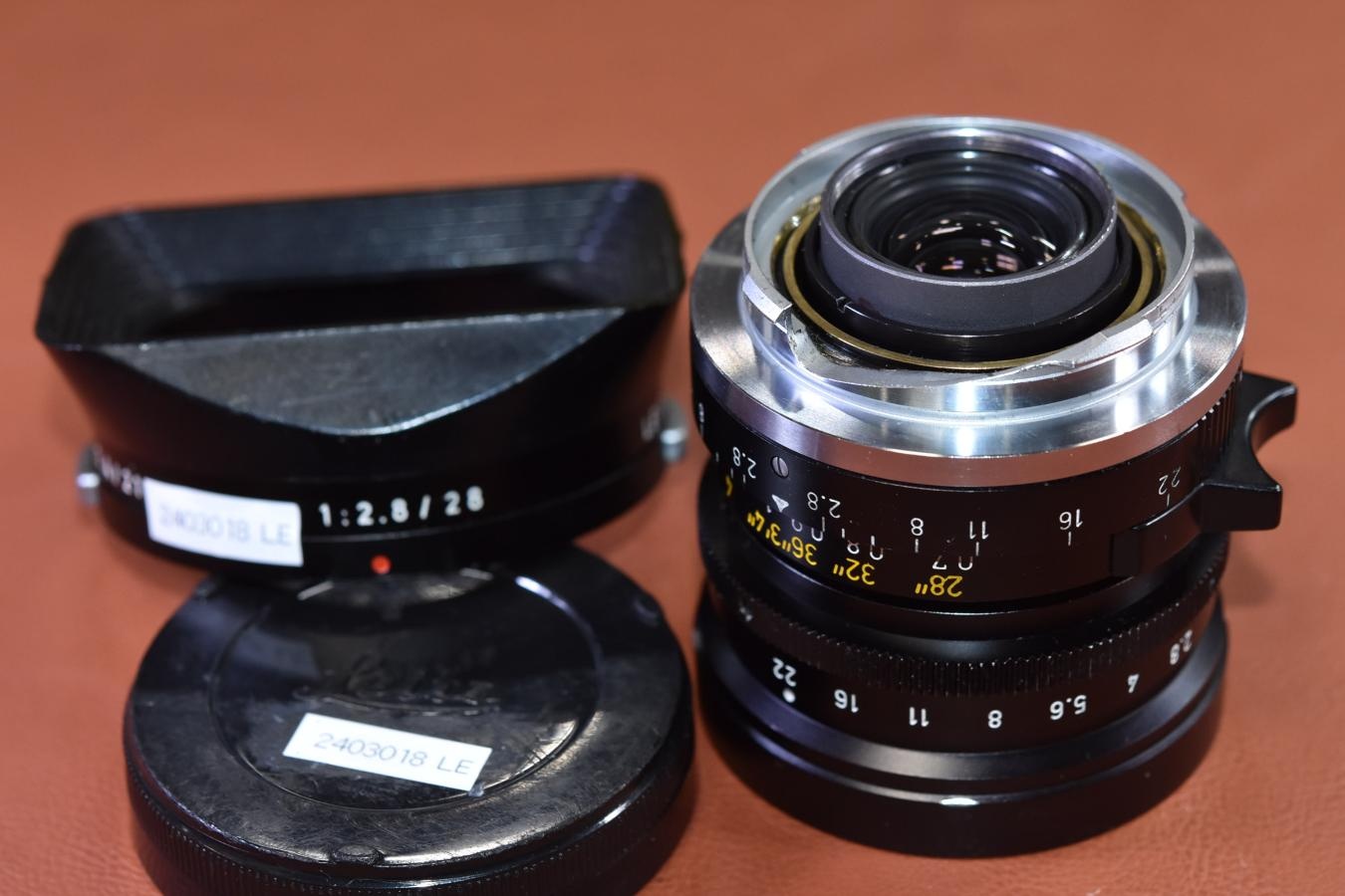 LEICA ELMARIT-M 28mm F2.8 第3世代 純正フード12501付 【276万台1976年製】