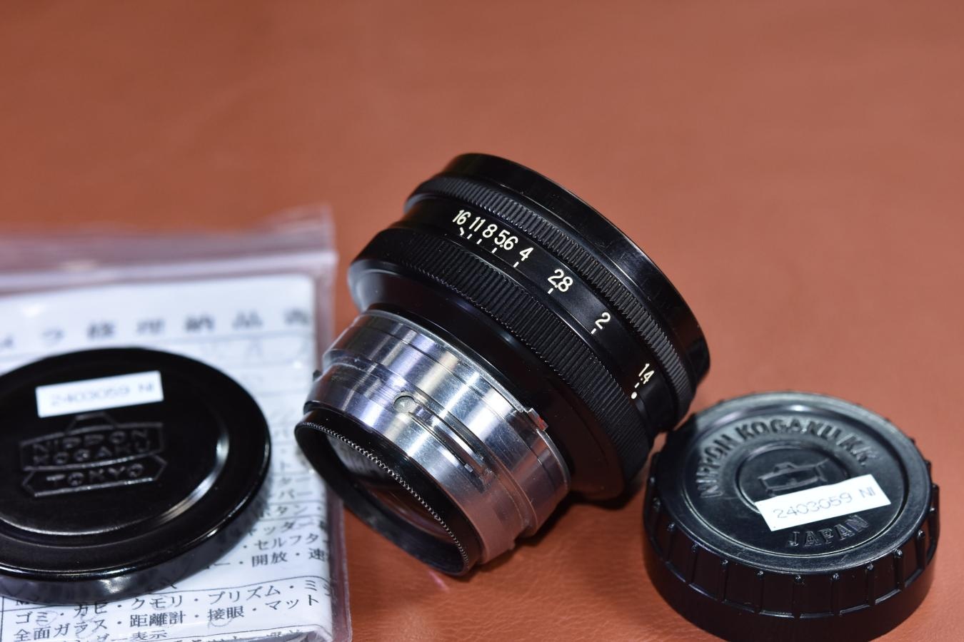 【希 少】NIPPON KOGAKU NIKKOR-S・C 5cm F1.4 ALL Black  整備済【Nikon Sマウントレンズ】