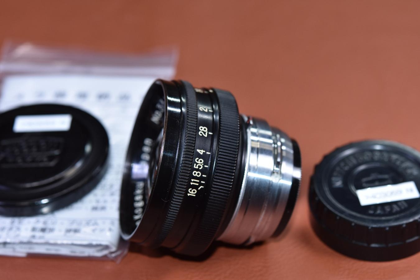 【希 少】NIPPON KOGAKU NIKKOR-S・C 5cm F1.4 ALL Black  整備済【Nikon Sマウントレンズ】