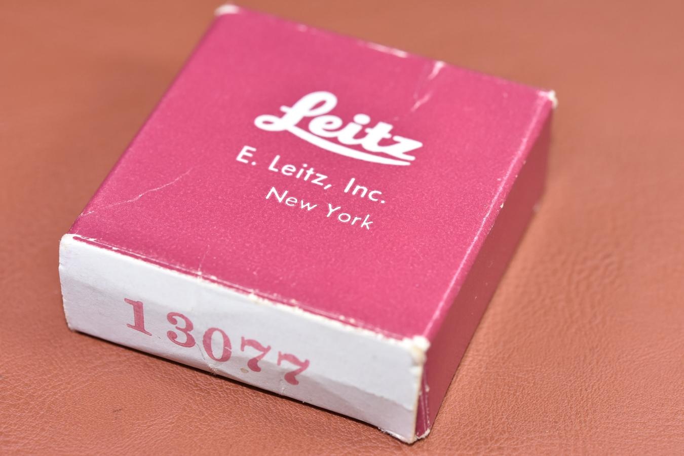 【希 少】LEICA Filter Adapter SOOEY 13077P  元箱付【41mm径やズミタール用Filterを39mm径に変換するアダプター】
