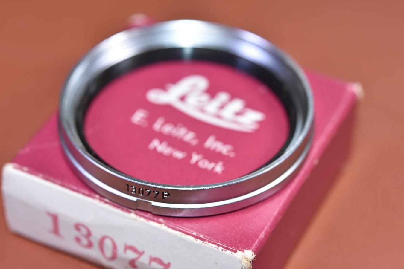 【希 少】LEICA Filter Adapter SOOEY 13077P  元箱付【41mm径やズミタール用Filterを39mm径に変換するアダプター】