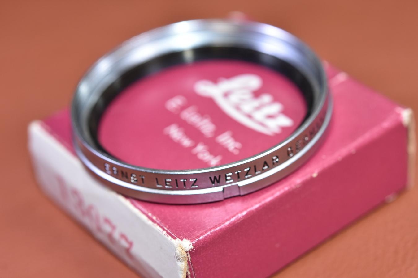 【希 少】LEICA Filter Adapter SOOEY 13077P  元箱付【41mm径やズミタール用Filterを39mm径に変換するアダプター】