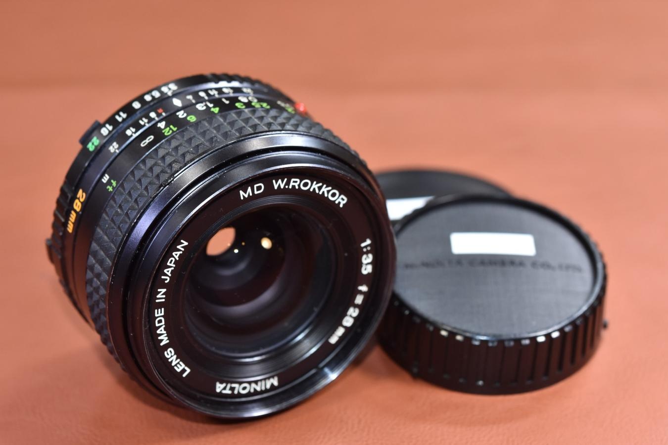 MINOLTA MD W.ROKKOR 28mm F3.5【初めてのオールドレンズにオススメ】