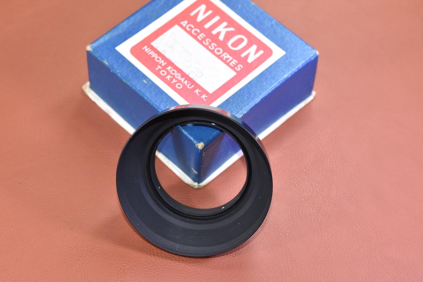 【希 少】NIPPON KOGAKU 3.5cm F2.5 Snap-on LENS HOOD 元箱付【キレイな物をお探しの方必見!!自信ありの逸品!!】