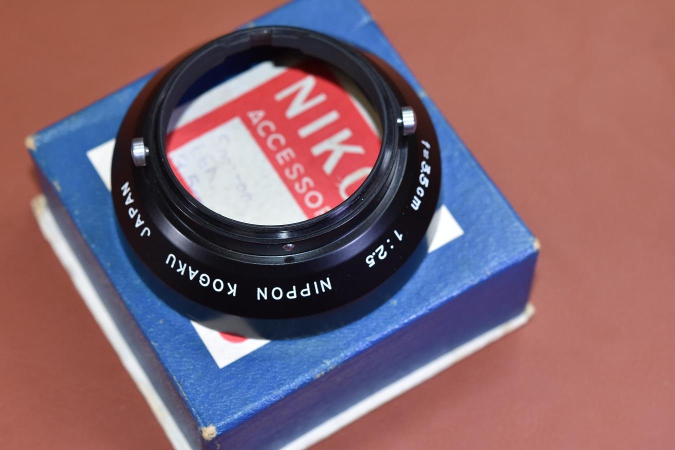 【希 少】NIPPON KOGAKU 3.5cm F2.5 Snap-on LENS HOOD 元箱付【キレイな物をお探しの方必見!!自信ありの逸品!!】